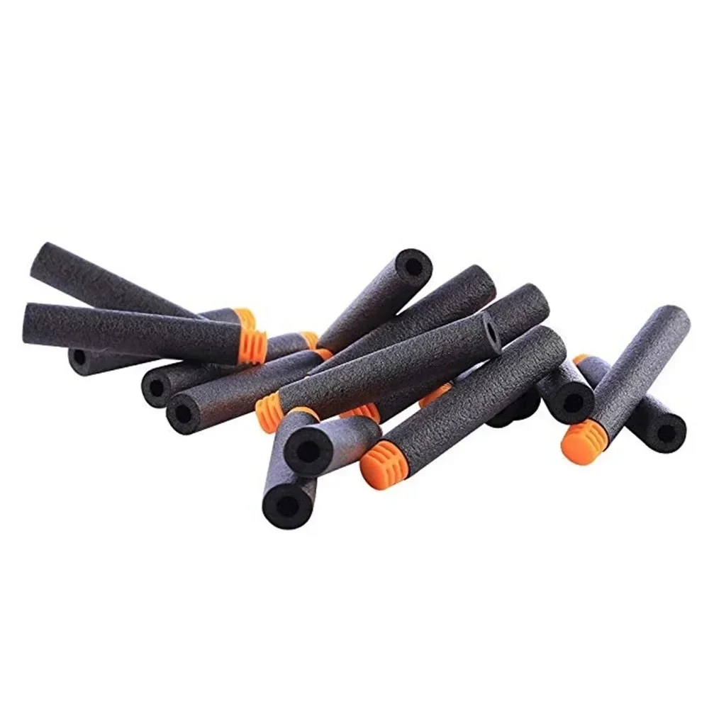 New Black Soft EVA Toy Gun Bullets 7.2cm*1.3cm Refill Darts for Nerf Series Blasters Xmas Kid Children Gift (New Arrival)