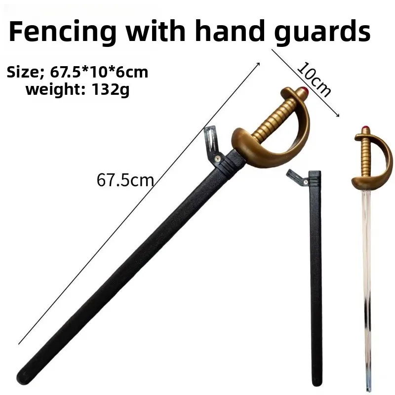 Miecz treningowy średniowieczny 70 cm / 27,56 cala, plastikowy model katany do cosplayu, rekwizyty do treningu gier, gadżety, zabawka kolekcjonerska, rękodzieło sportowe.