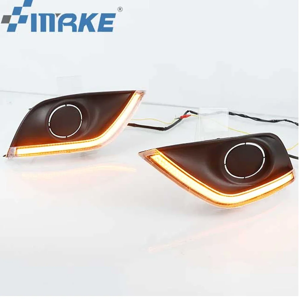 Car DRL drl daytime running light driving light with turn signal for Nissan Almera Latio sunny versa 2014 2015 2016 2017 2018
