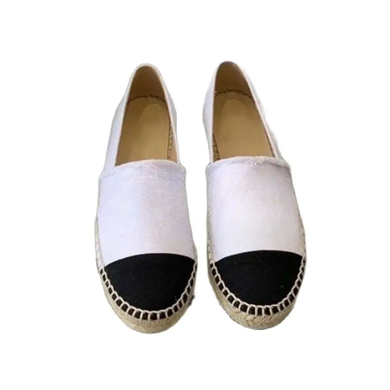 Dress New Spring flat canvas Women casual Fisherman Loafers Thick soled twine fashion shoes Size 35-42
