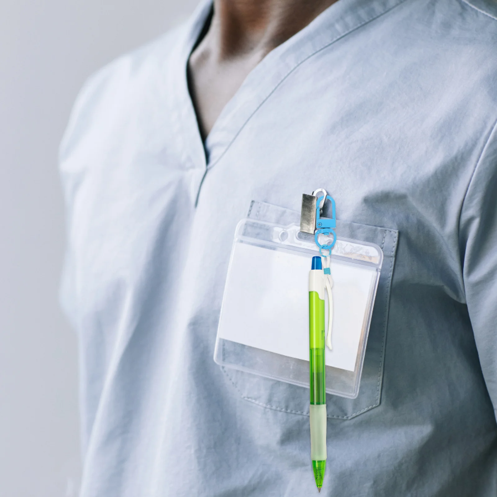 

10Pcs Useful Pen Holder Silicone Made Lobster Clasp Resistant to Deformation Clip for Badge Reel Lanyard Nurse Work Essential