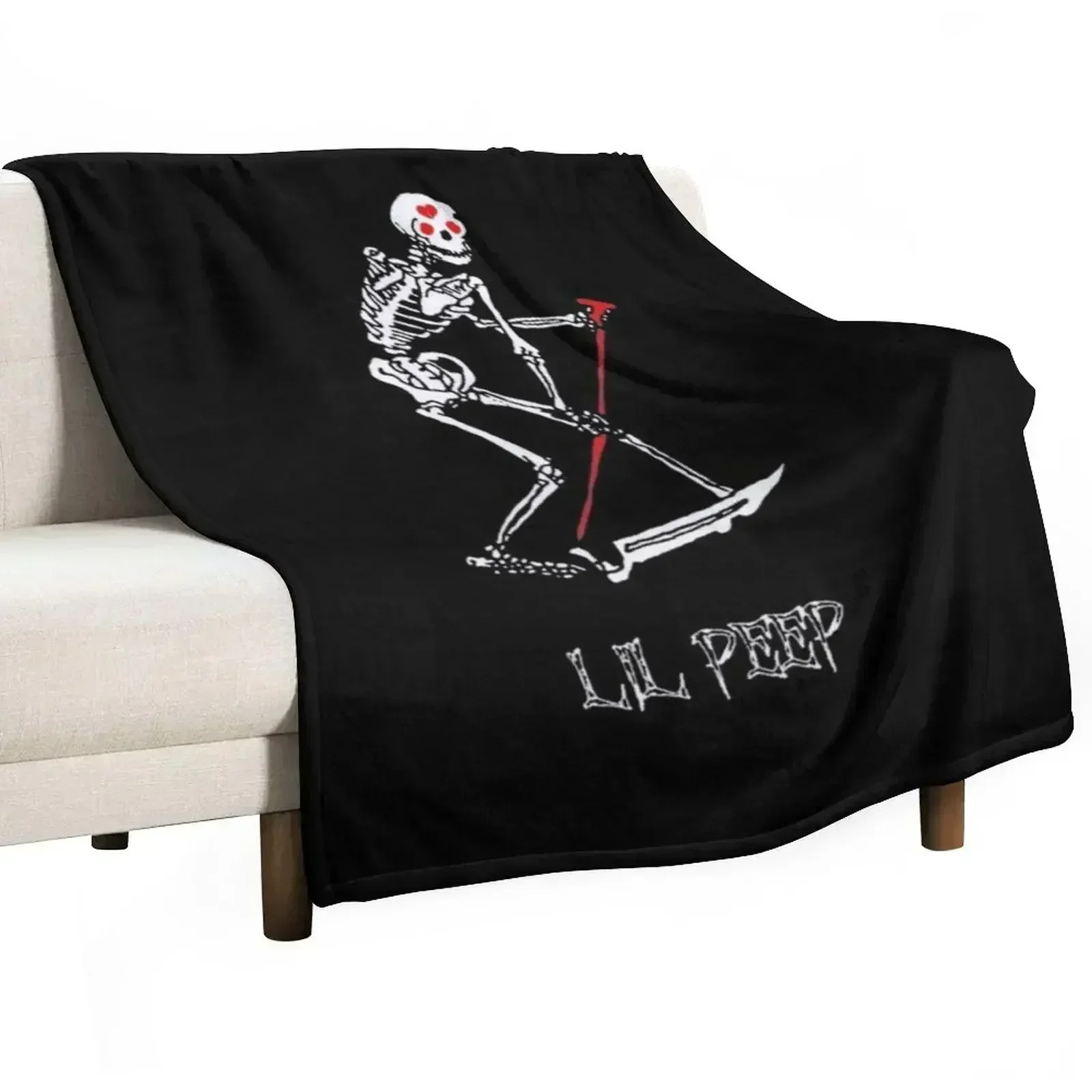 

LIL PEEP 1A Throw Blanket Thin Soft Blanket for Summer Night Sleeping