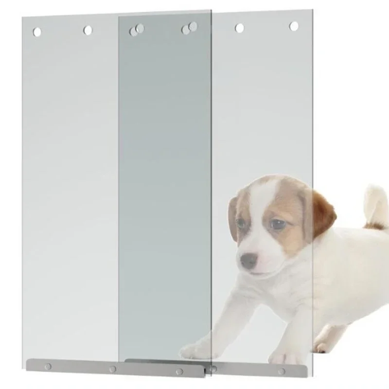 Dog Door Flap Entry and Flap Door Cover Door/Window Mounted Clear Flap Weather Resistant Entry and