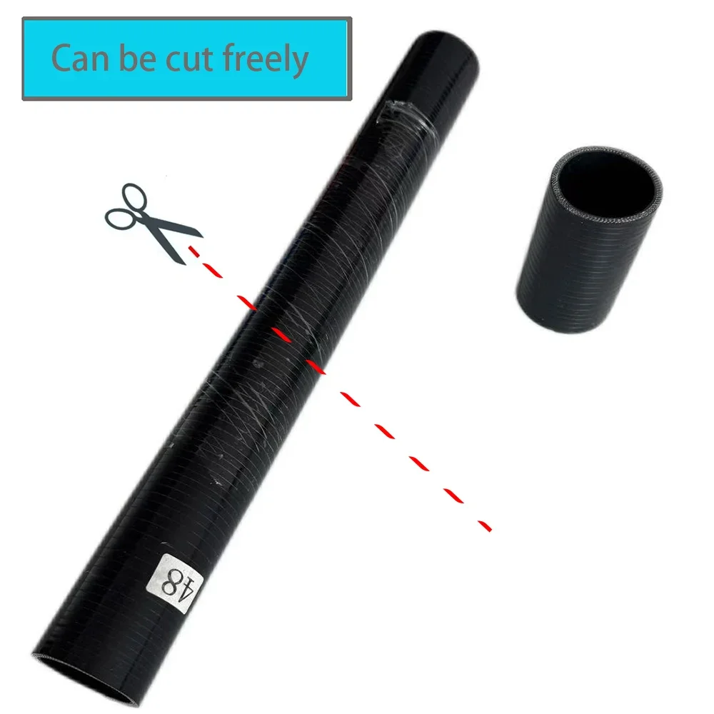 Straight Silicone Hose, Heat-Resistant Connecting Pipe, Intercooler Hose, Cuttable Meter Tube, Turbocharger Connecting Pipe