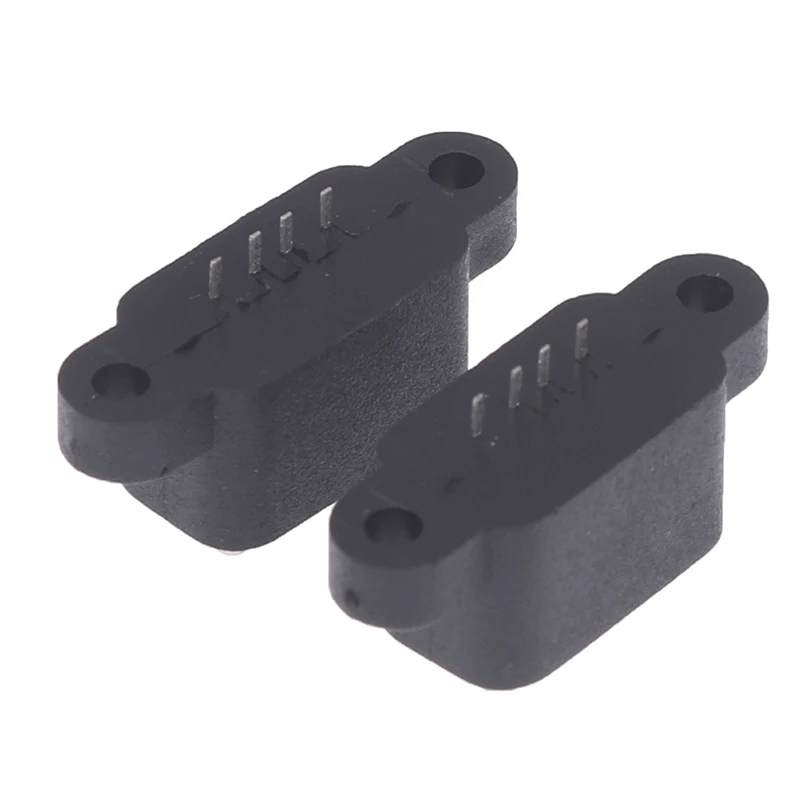 5 Stuks Waterdichte Usb 2.0 Opladen Data Staart Plug-In 4 Pin Usb Interface Poort Usb2.0 Connector Plug Jack Socket Pcb Dock