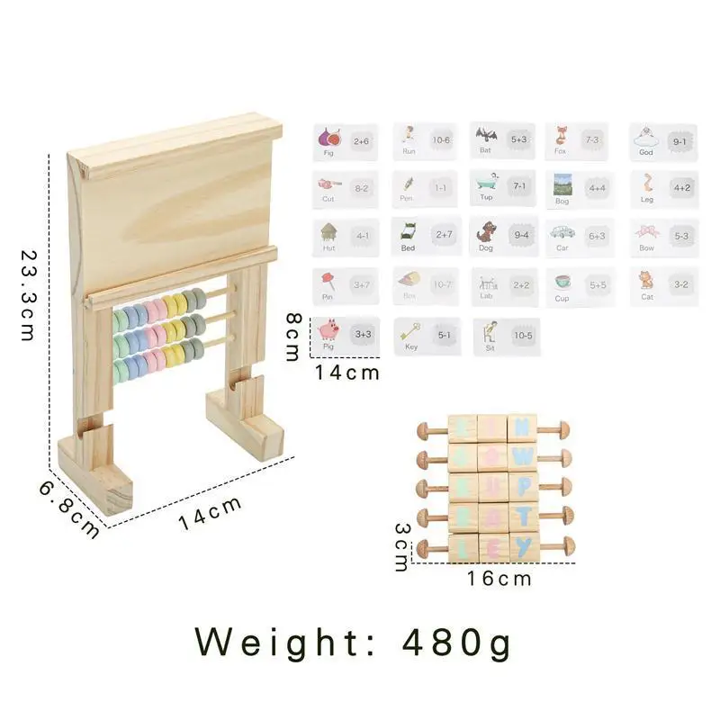 Houten Montessori Math Leren Speelgoed Voor Kinderen Vroeg Educatief Spel Voorschoolse Speelgoed Voor Kinderen Leermiddelen