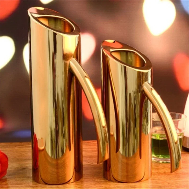 Stainless Steel Water Pitcher Ice Guard Jar Container Drink Pot Fruit Juice Pitchers Red Wine Divider Containers BEER JAR Bar