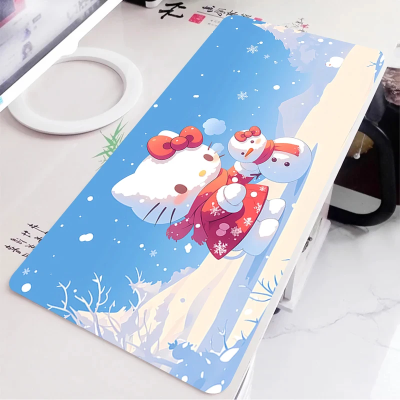 Anime Gaming Speed Mouse Pad Hello Kitty Gamer Large Mouse Mat Keyboard Mousepad Computer Desk Mat