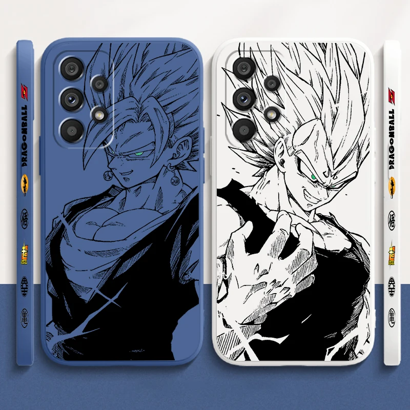 Cartoon Comics D-D-Dragon Ball Liquid Left Rope For Samsung A53 A52 A55 A32 A51 A71 A21S A13 A73 A55 A72 A23 A35 A05 5G Soft