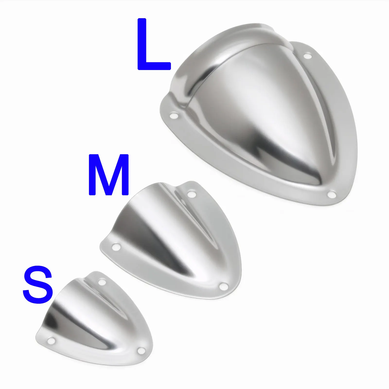 4pcs Vent Cover Marine Clamshell Vent Cover Stainless Steel Vent Wire Cover Clam Shell Vent for Boats Locker Vents Boat
