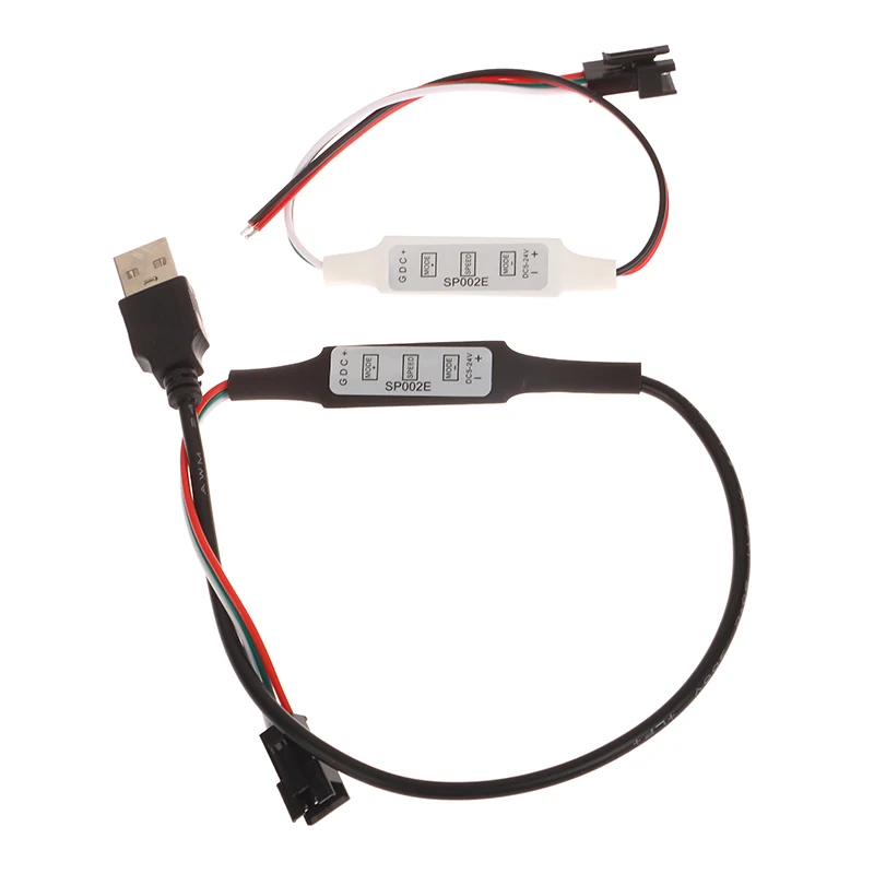 Mini WS2812B WS2811 Controller For Pixel LED Strip Light USB 3 Key WS2812 LED Light Strip SP621E Music Bluetooth APP DC5V-24V