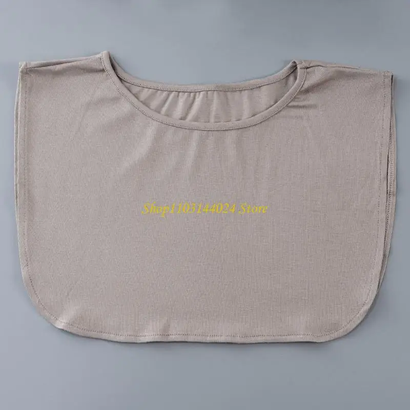 N5KE AntiSlip Faux Collar Cover For Low Cut Necklines Professional Outfit Breathable Easy to Wear Detachable Collar Insert