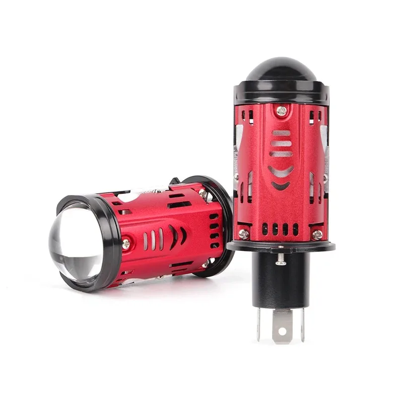 

Motorcycle Car Universal H4 Mini Led Projector Lens Headlight white light 6000K K3 High Low Beam H4 Led light bulb 12V 24V 100W