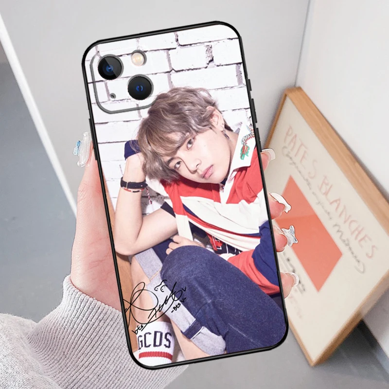 Kim Taehyung Case For iPhone 16 15 14 11 12 13 Pro Max Mini X XS Max XR SE 2022 2020 Plus Cover Shell