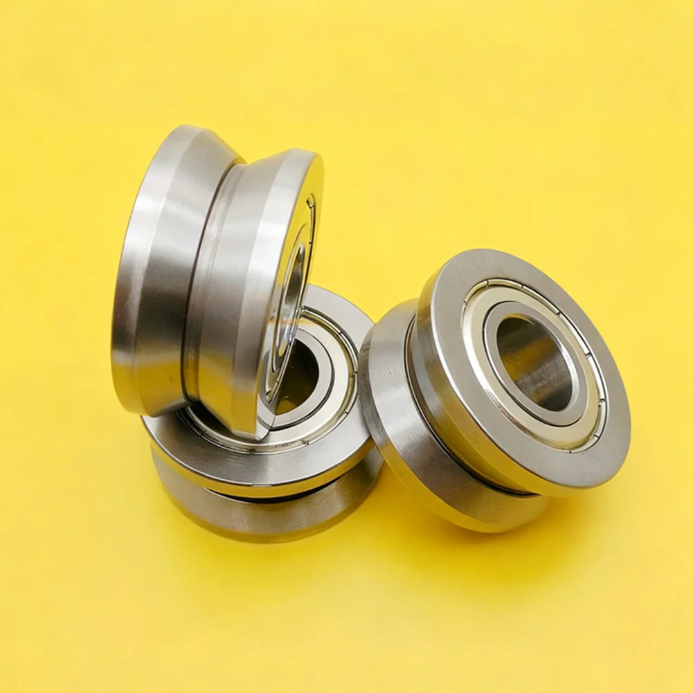 1 قطعة LV204-57 الأخدود جولة أسفل المسار بكرة تحمل بكرات منزلقة تحمل لأجزاء أداة الصناعية والتصوير الفوتوغرافي