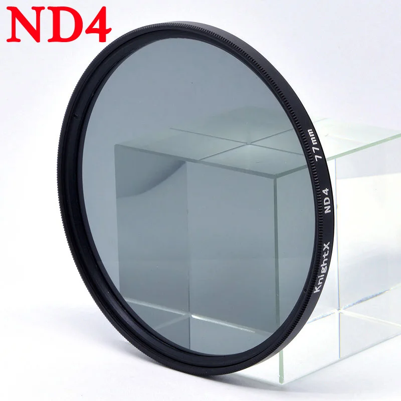 KnightX – filtre ND2 ND4 ND8 ND16 ND pour Nikon D3100 D3200 D5200 D7100 pour Canon 1100d 1200D 49mm 52mm 55mm 58mm 62mm 67mm 72mm 77mm