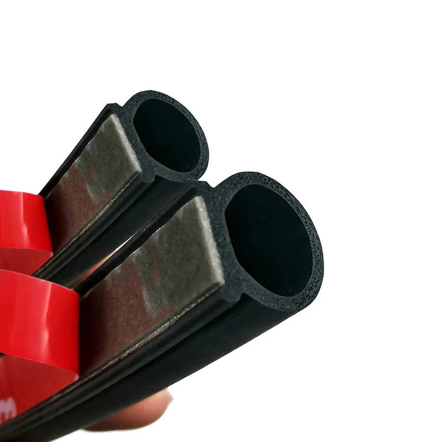 New Big D Small D Car Seal Strip Self-adhesive Foam Rubber Door Noise Dust Seal
