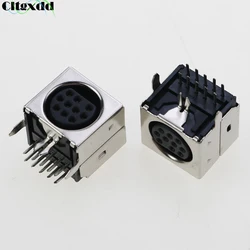 Cltgxdd 1pcs S Video 10 Pin Mini DIN Jack Female Socket Connector MDC-10-19 PS2 Mini Circular DIN Terminal