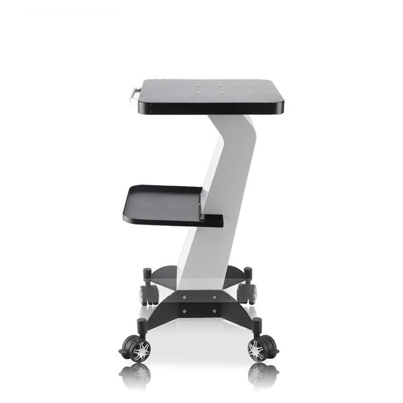 Multi functional desktop beauty instrument cart, small bubble instrument storage rack, double-layer beauty instrument cart