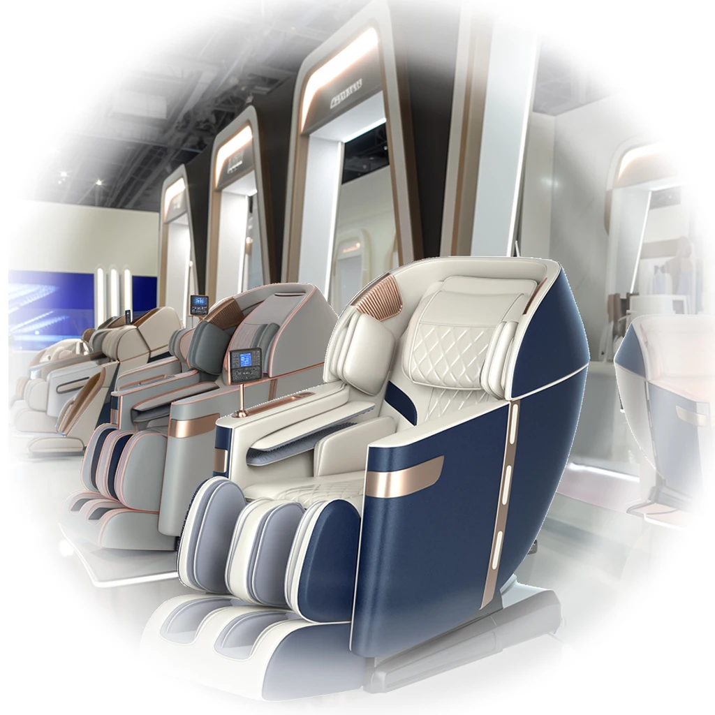 

Портативное складное массажное кресло-реклайнер с 3D-шиацу, подогревом и функцией невесомости для всего тела и ног, хит продаж от производителя