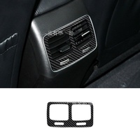 ABS Carbon Fiber  Fit For KIA K7 Cadenza 2013-2016 Car Rear Seat Air Outlet Vent Panel Cover Trim Sticker Car Stying