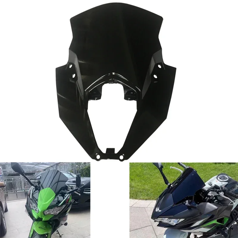 Motorcycle Windscreen Windshield Screen Deflector Protector For Kawasaki Ninja 650 EX650 ER-6F ER6F 2020 2021 2022 2023 2024