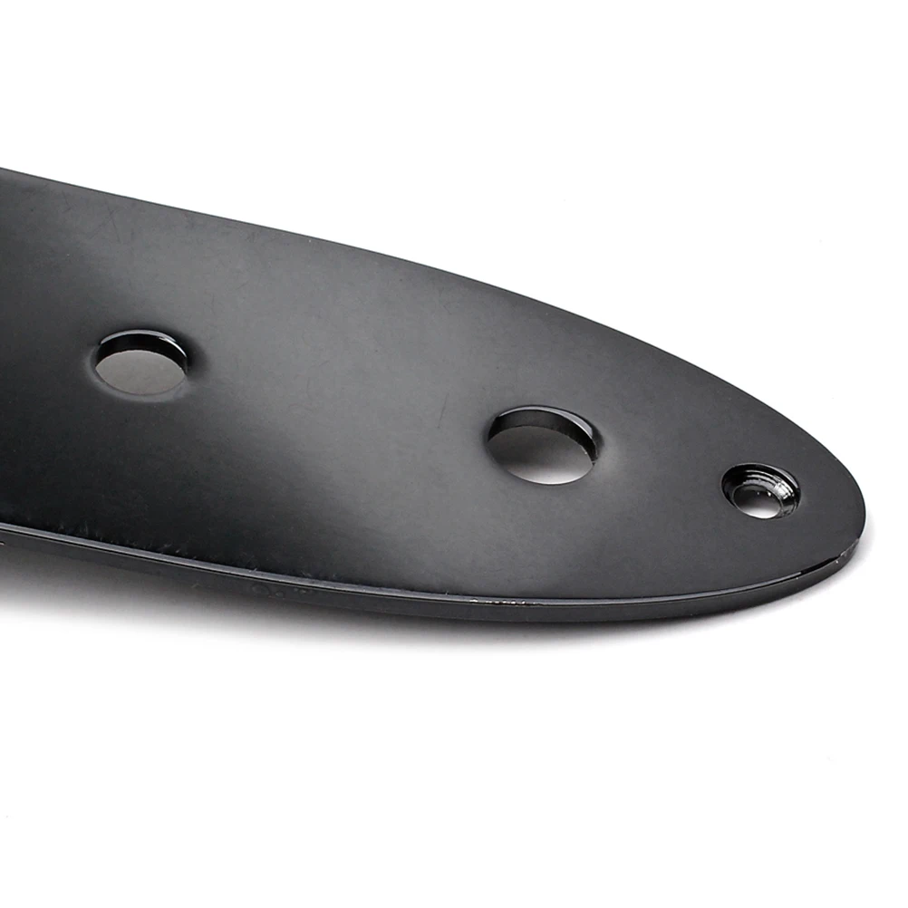 

Vintage Style Black 4 Hole Control Plate Replacement Chrome Plated Steel for Electric Bass Guitar Iron Plate