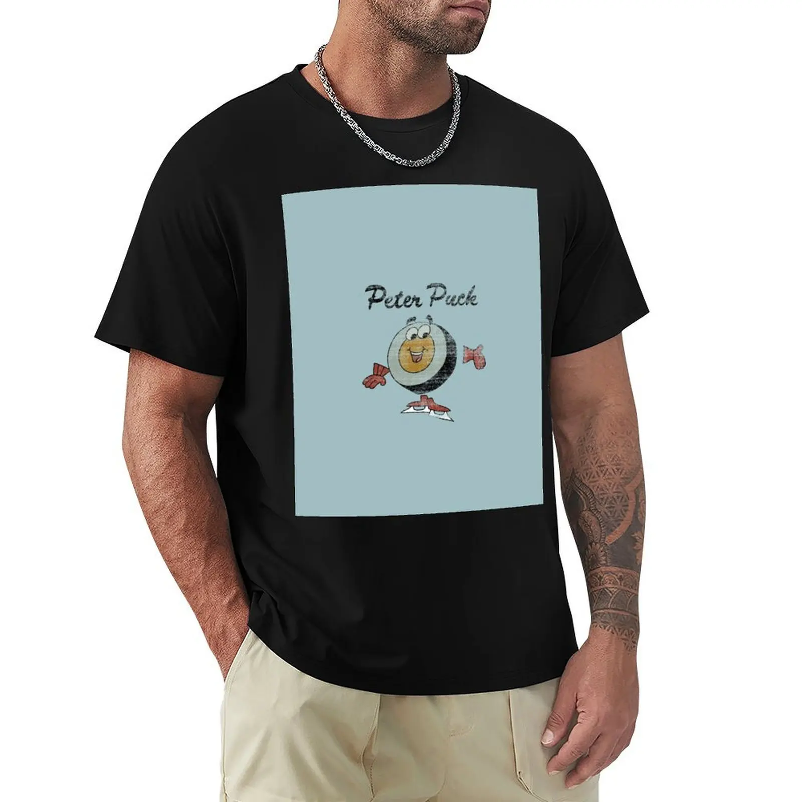 

Vintage Peter Puck T-Shirt summer top graphics slim fit t shirts for men