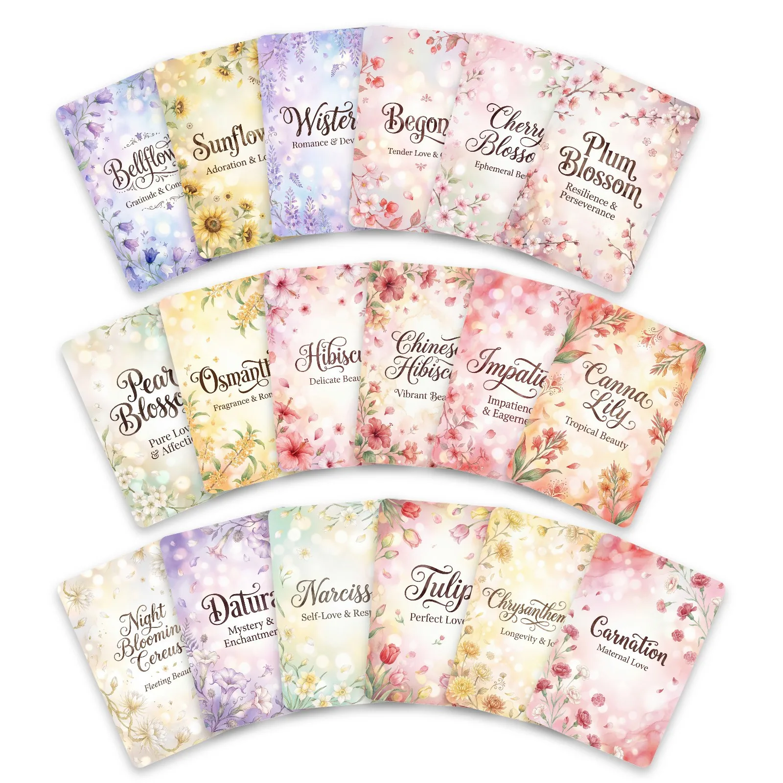 

Набор открыток с цветочными мотивами в акварельном стиле, расписанные вручную, с ботаническим смыслом, красивые эстетичные открытки для заметок и писем