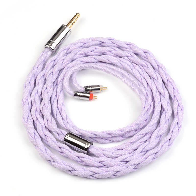 NiceHCK HiCotton HiFi auricular Cable de actualización 7N plateado OCC 3,5/2,5/4,4mm MMCX/0,78mm 2 pines para S12PRO Bravery Olina invierno