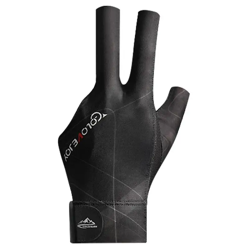 Billiard Left Hand Three Fingers Light And Breathable Billiard Glove For Men Women Elasticity Breathable Billiard Accessory