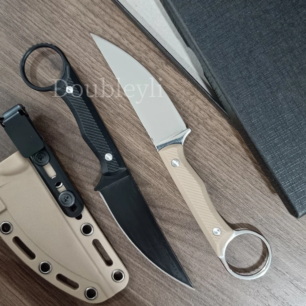 

Multi-functional Outdoor Straight Knife Fruit Knife with K Sheath Nylon Fiber Handle EDC Camping Hiking Rescue Tool Camping Tool