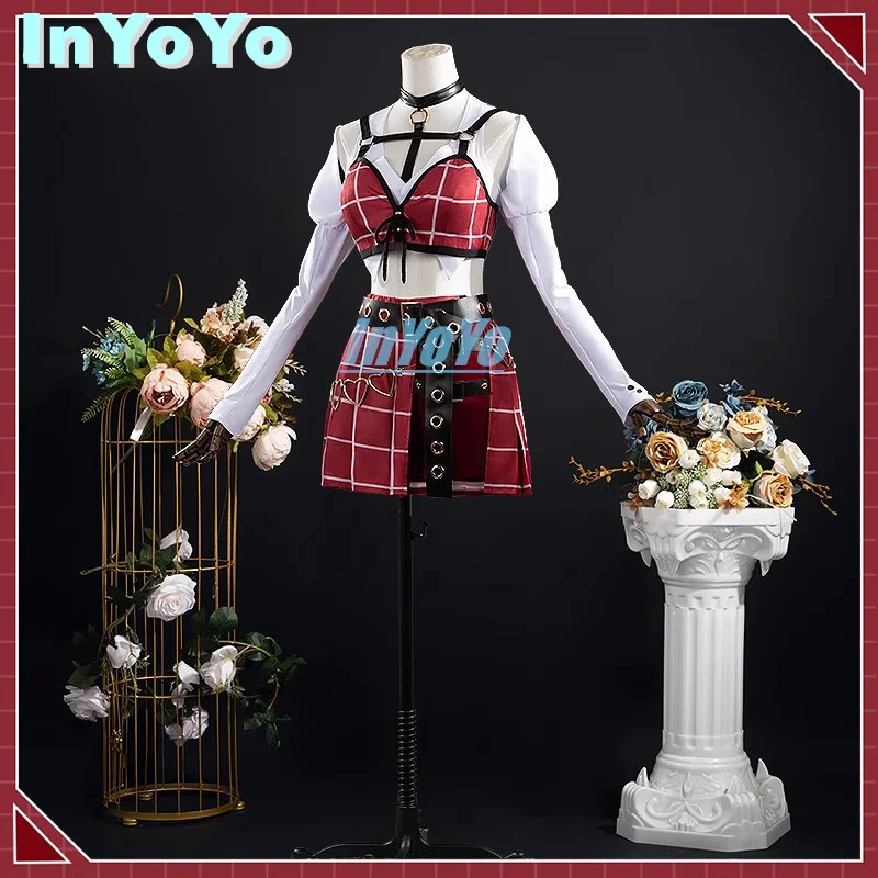 InYoYo Kuzuha knkn Kanae Cosplay Vtuber Nijisanji Costume Lovely Uniforms Dress Halloween Party Outfit Women Game Suit New