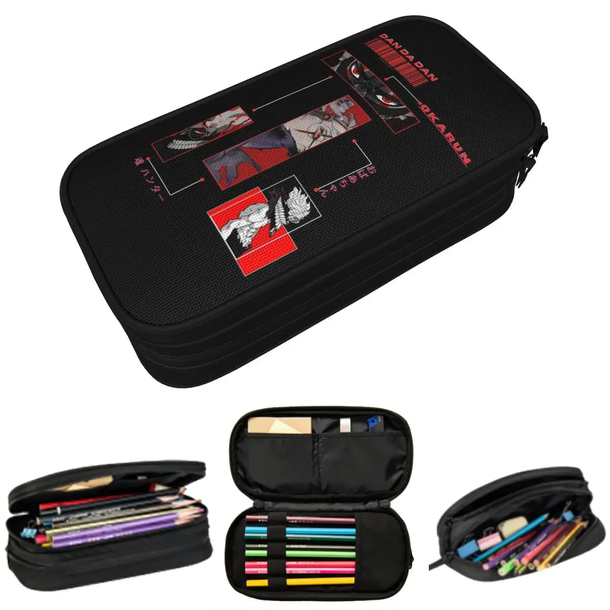 

Пенал Okarun Dandadan в стиле аниме для мальчиков и девочек, школьный пенал-коробка, сумка для канцелярских принадлежностей, органайзер для ручек