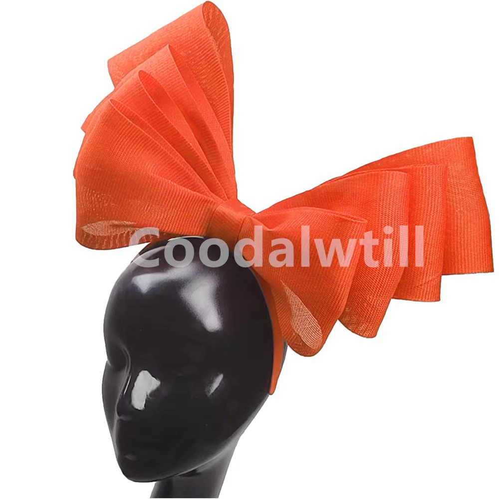 Black Bow Hair Fascinator Hat Headband For Women Church Party Headwear Wedding Ladies Hair Accessories Party Race Bow Hairband