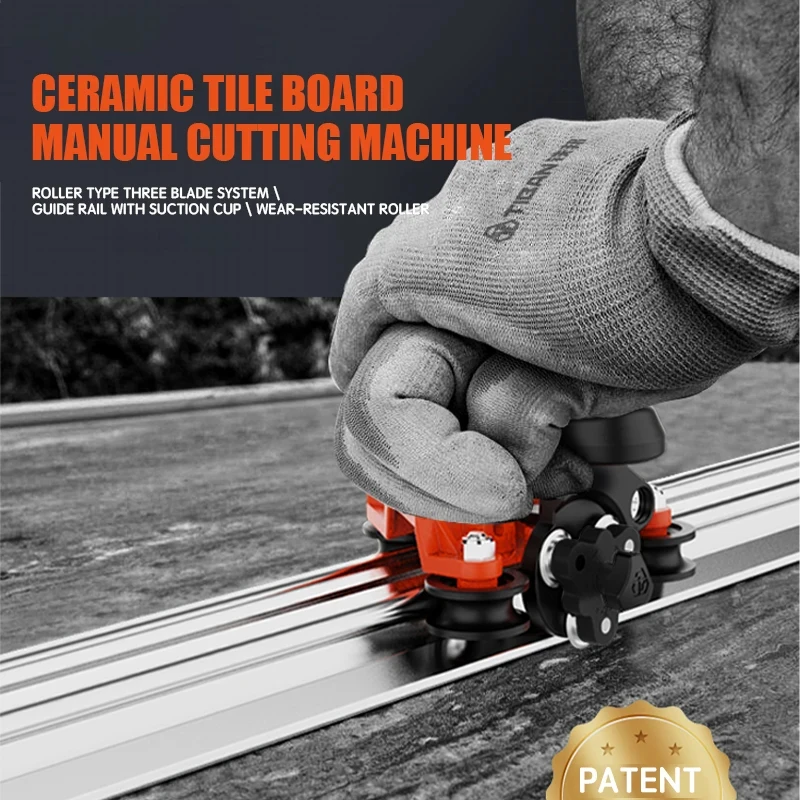 High Precision Manual Cutter 1800 MM Ceramic Push Knife For Large Format Tile Porcelain view 4