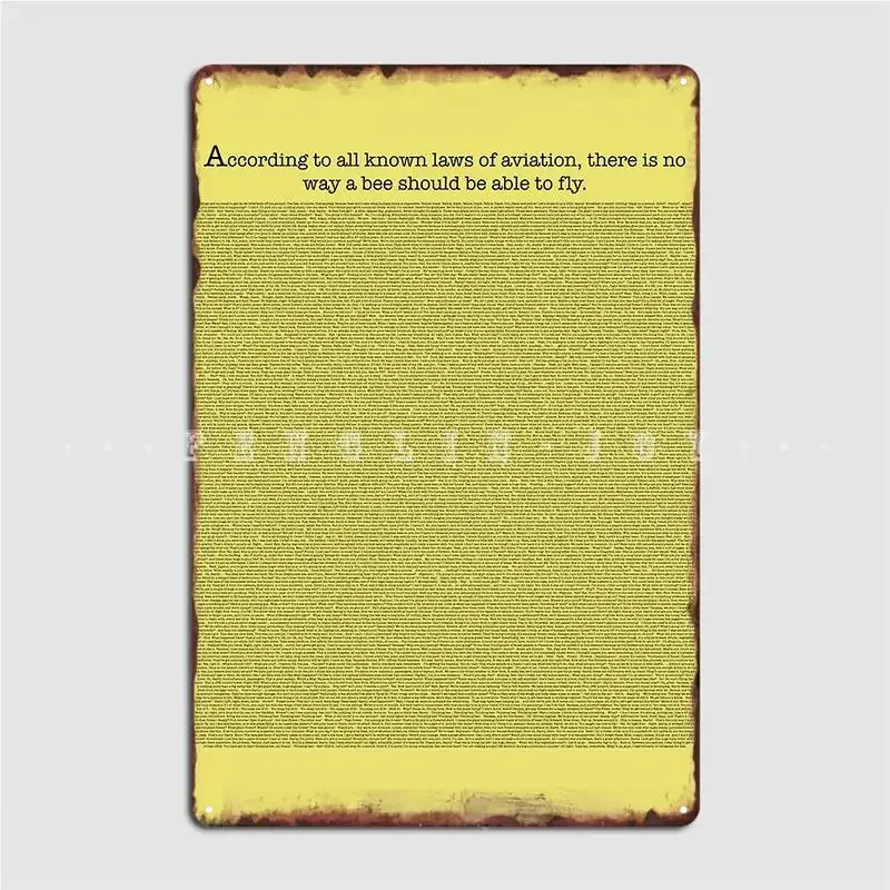 Металлическая-вывеска-из-фильма-«Вселенная-пчела»-клубная-вечеринка-персонализированное-украшение-для-гаража-жестяная-вывеска-плакаты