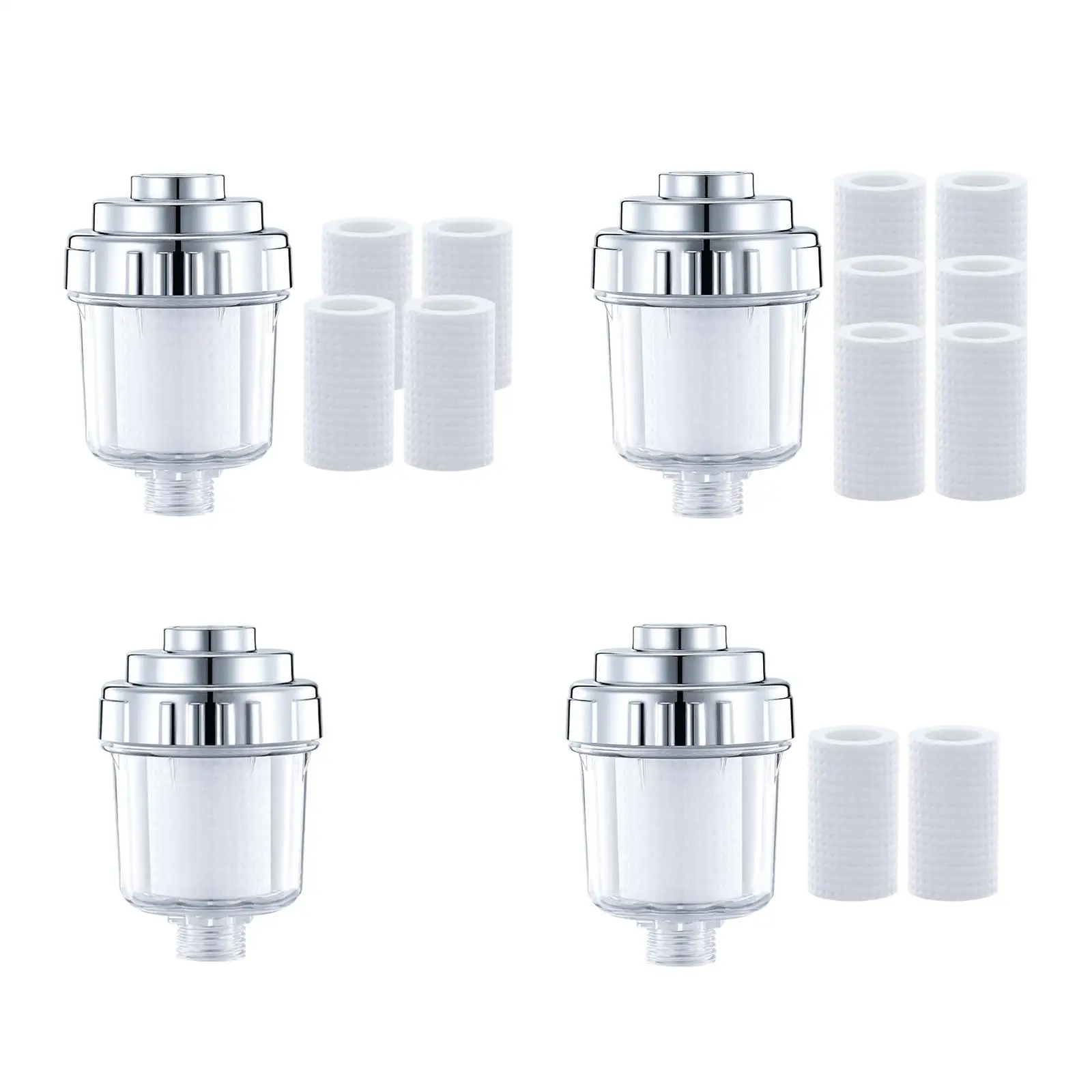 Inline Shower Filter Bath Water Purifier for Kitchen Bathroom Household
