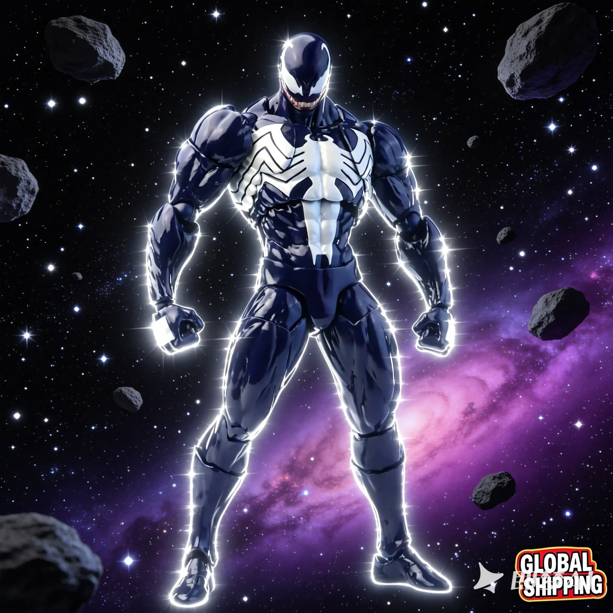 

Игрушка 2026Mess Toys 18 см Веном Эдвард Брок Летал Нэйджер Marvel, суперподвижная коллекционная фигурка, модель из ПВХ, подарки для фанатов