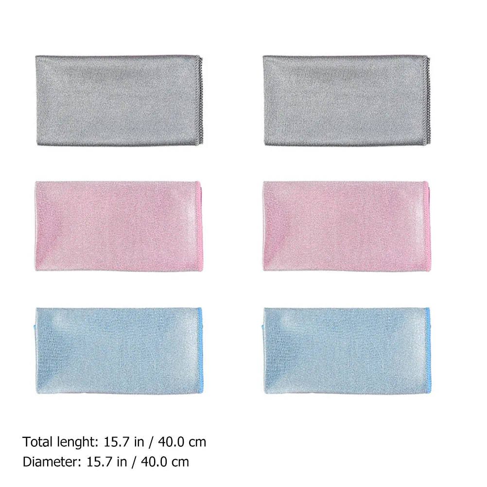 6Pcs Extra Soft Microfiber Cleaning Cloths Non Scratch Deep Clean for Kitchenware Glassware Appliances Home Office Cleaning