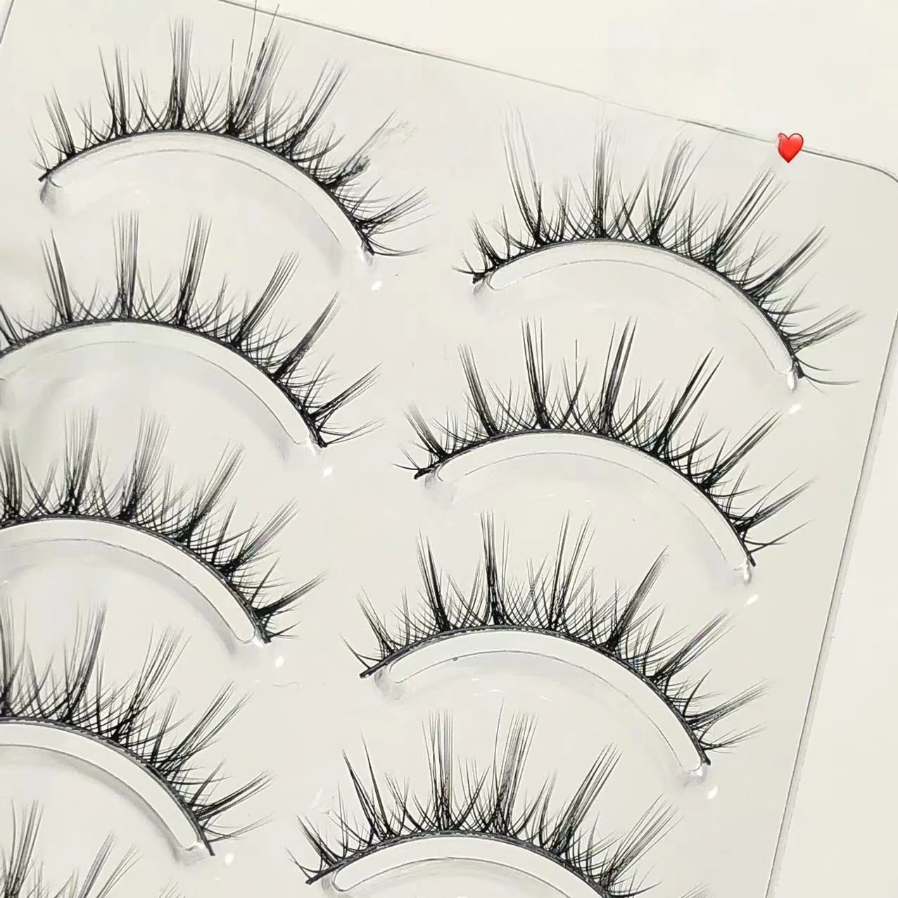 Doudou Zoete Valse Wimpers Natuurlijke Simulatie Zwarte Harde Steel Dubbele Oogleden Hele Kleine Duivel Fee Haar Ddt76