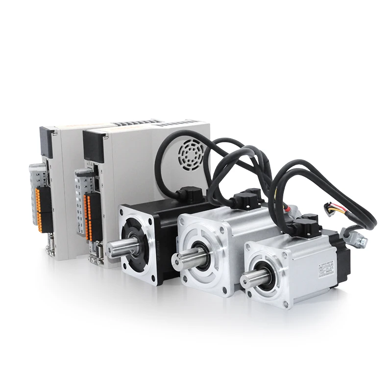 

5-Pole 60mm 0.64Nm AC three-phase 3000RPM 200W 220V flange installation IE4 efficiency anti-drip servo motor driver