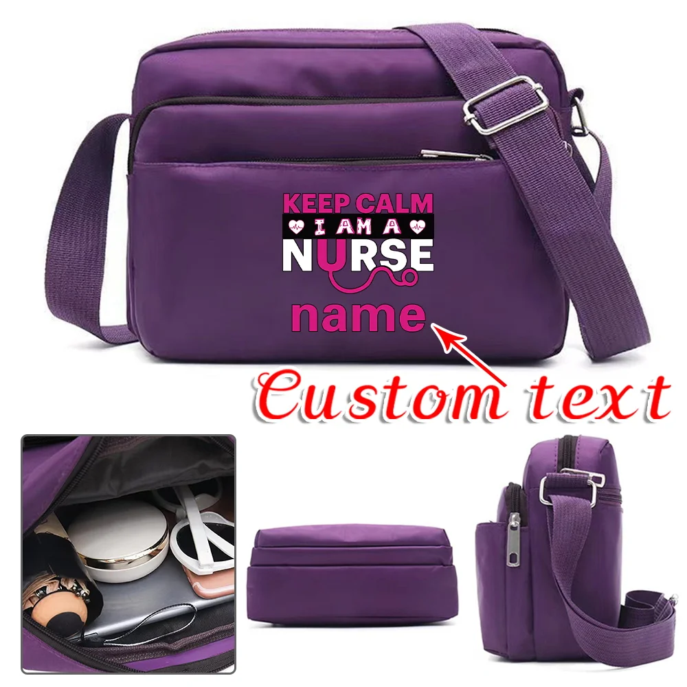 Personalized Customized Name Single Shoulder Crossbody Bag Outdoor Travel Single Shoulder Pack Multifunctional Storage Bags