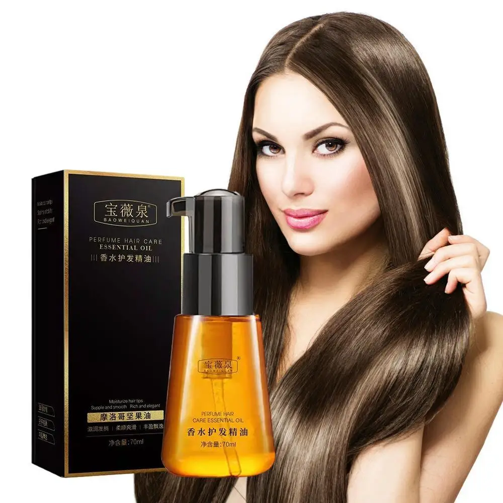 70ML Morocco Argan Hair oil Care Essence Nourishing Repair Damaged Improve Split Hair Rough Remove Greasy Treatment Hair Care