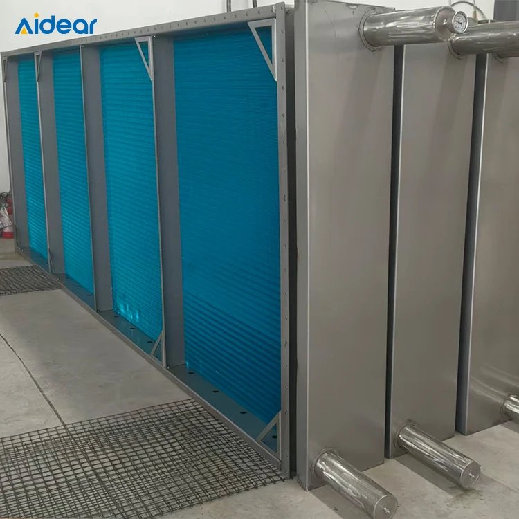 Aidear Liquid to Air Heat Exchanger Copper Tube Aluminum Fin Cooling Coil Chilled Hot Water Coil