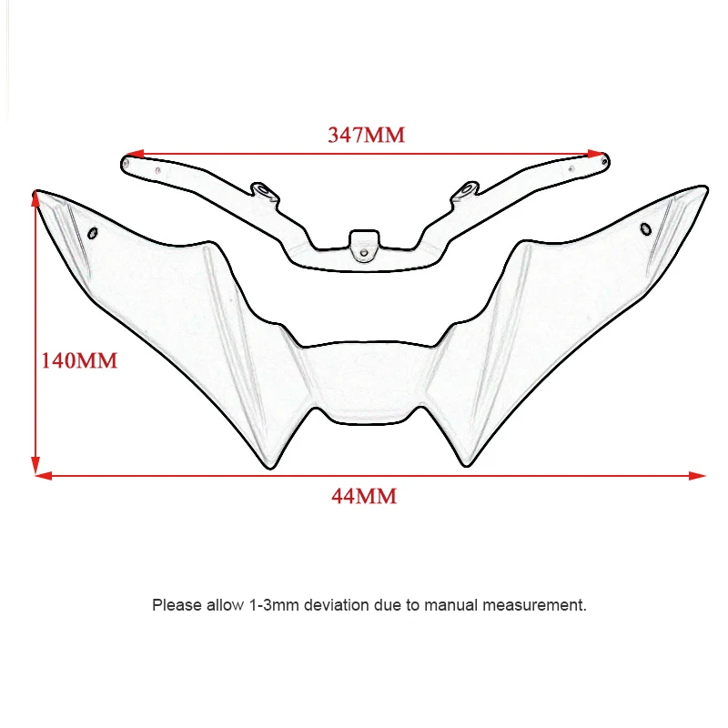 For YAMAHA MT-09 SP 2021 2022 2023 Motorcycle Front Fairing Winglets Sport Downforce Forntal Spoilers Aerodynamic Wing Deflector