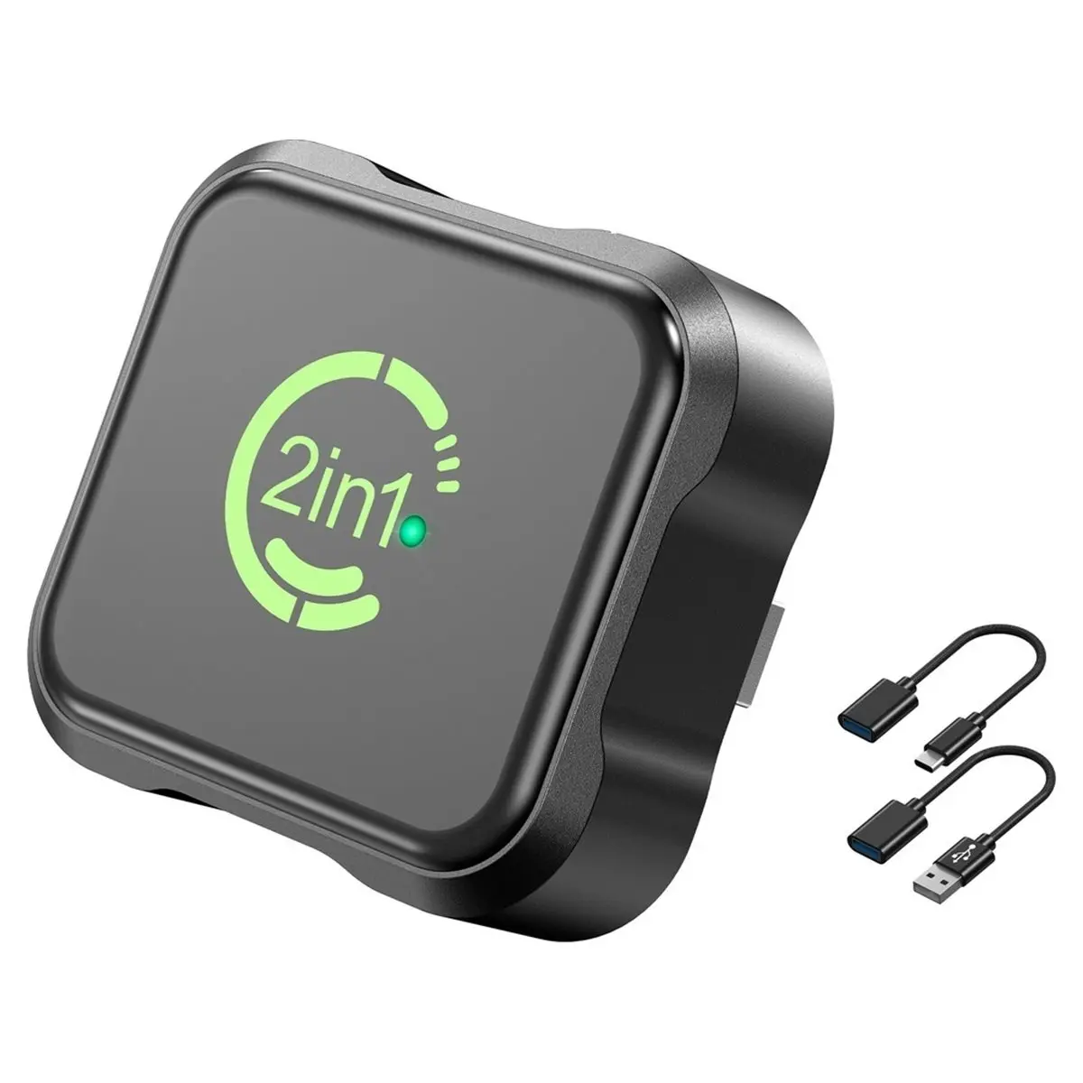 A85P 2-in-1 Wireless CarPlay & Android Auto Adapter, Mini Size Plug and Play, Seamless Wired to Wireless Conversion, USB-C