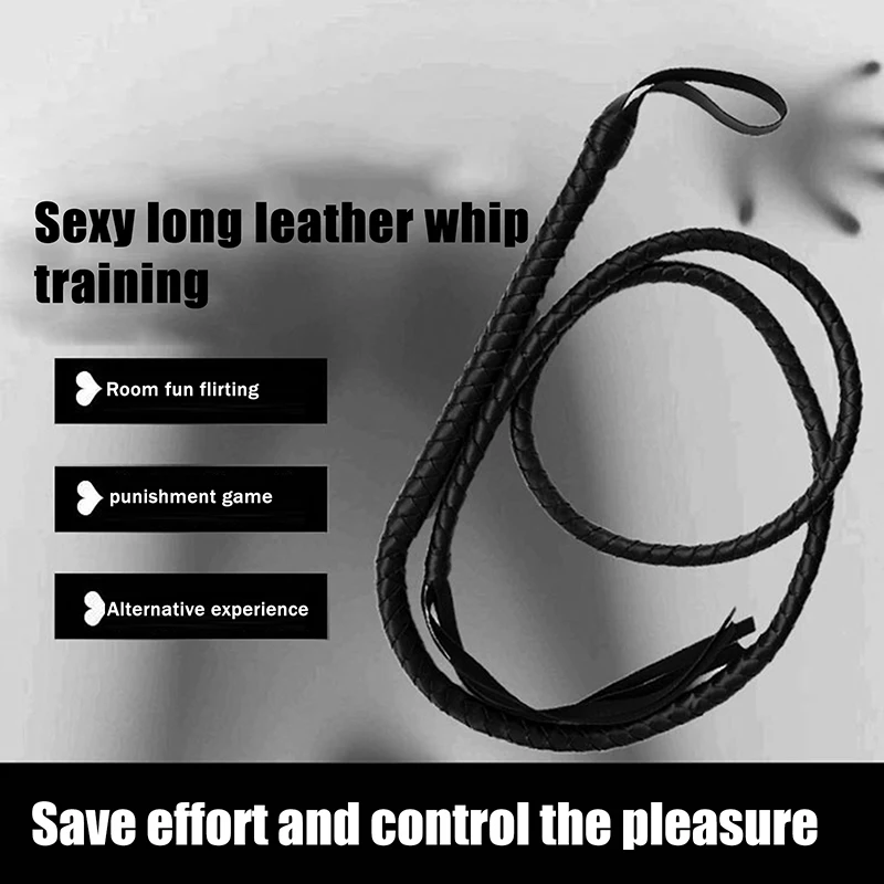 1.8m Adult Games Sexy Whip Bondage Sex Toys For Woman Cockring Flogger Paddle Spanking Bondage Restraints Stage Whips view 3