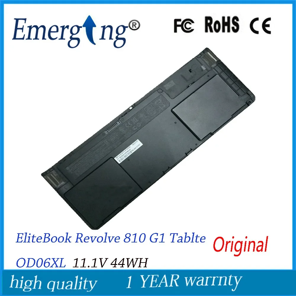 11.1V 44WH New Original Laptop Battery for HP EliteBook Revolve 810 G1 Tablte OD06XL Hstnn-ib4f Hstnn-w91c 698943-001 698750-171