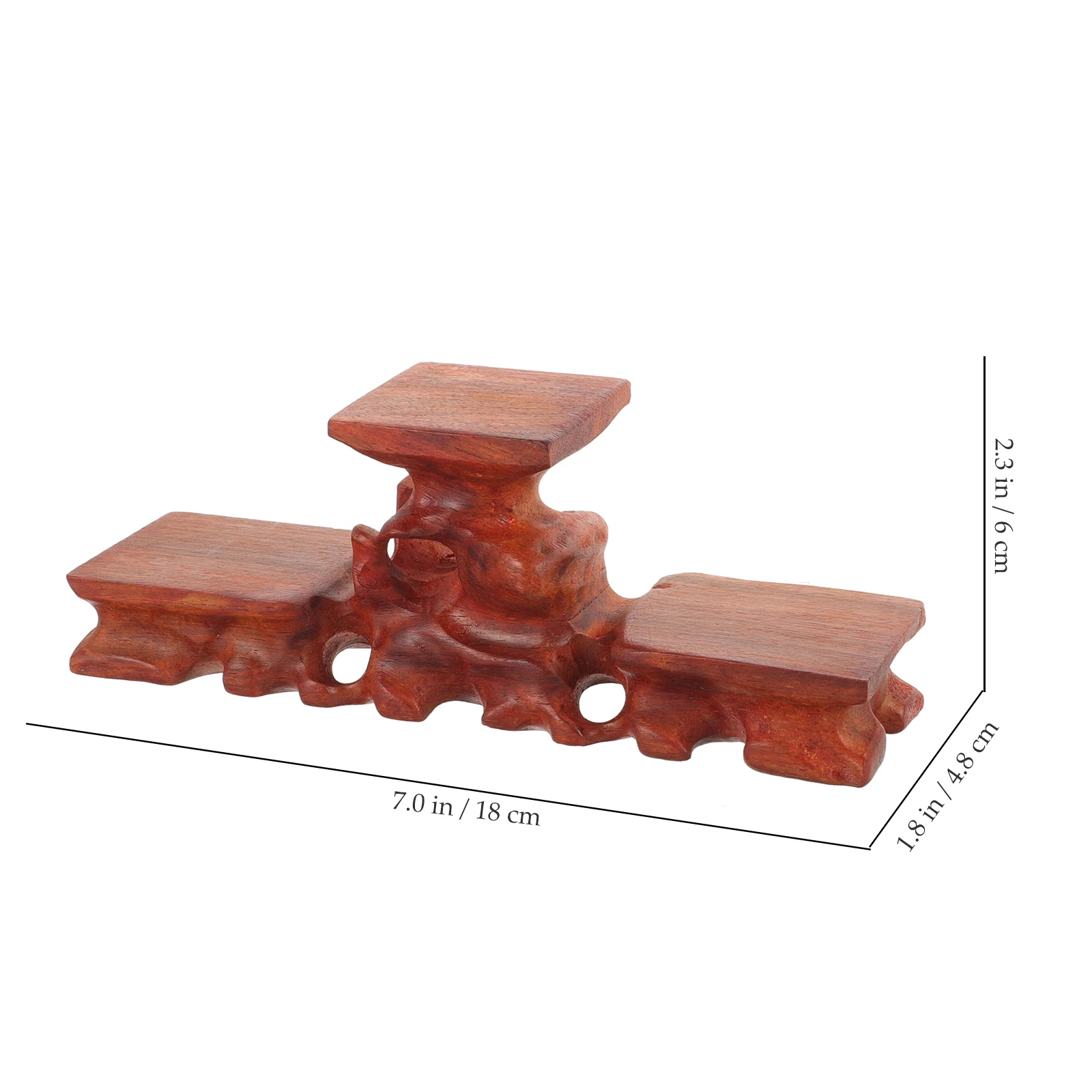 

Solid Wood Display Stand for Teapot Vase Statue Figurine Craft Rosewood Wooden Base Riser Chinese Style Practical Home Decor